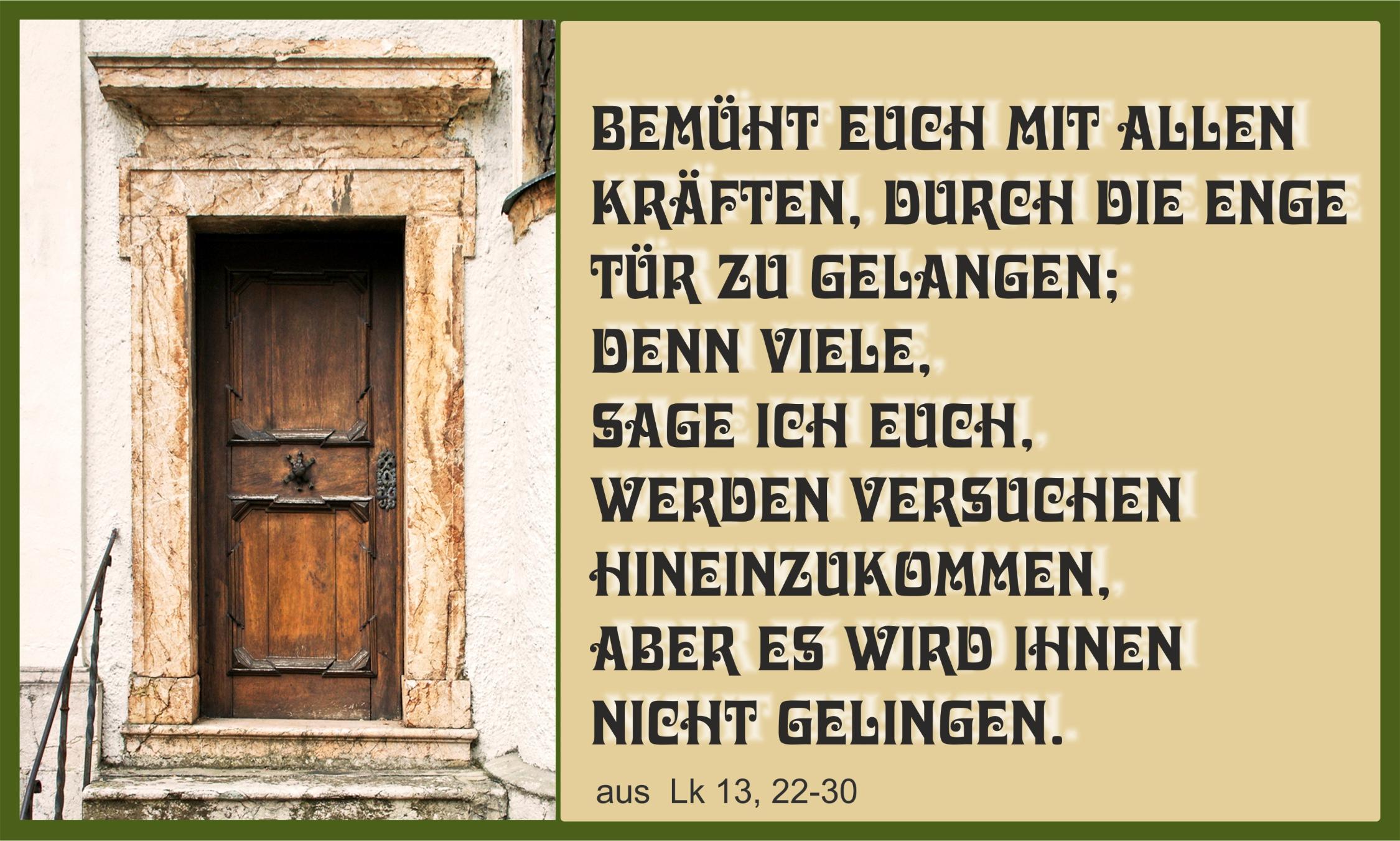 Meditation zum 21. Sonntag 2022
