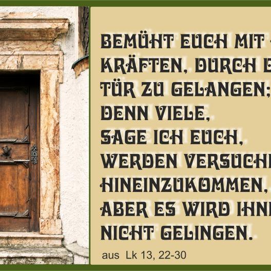 Meditation zum 21. Sonntag 2022